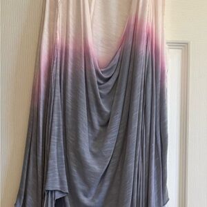 Elan Pink and Gray Ombre Tank Top